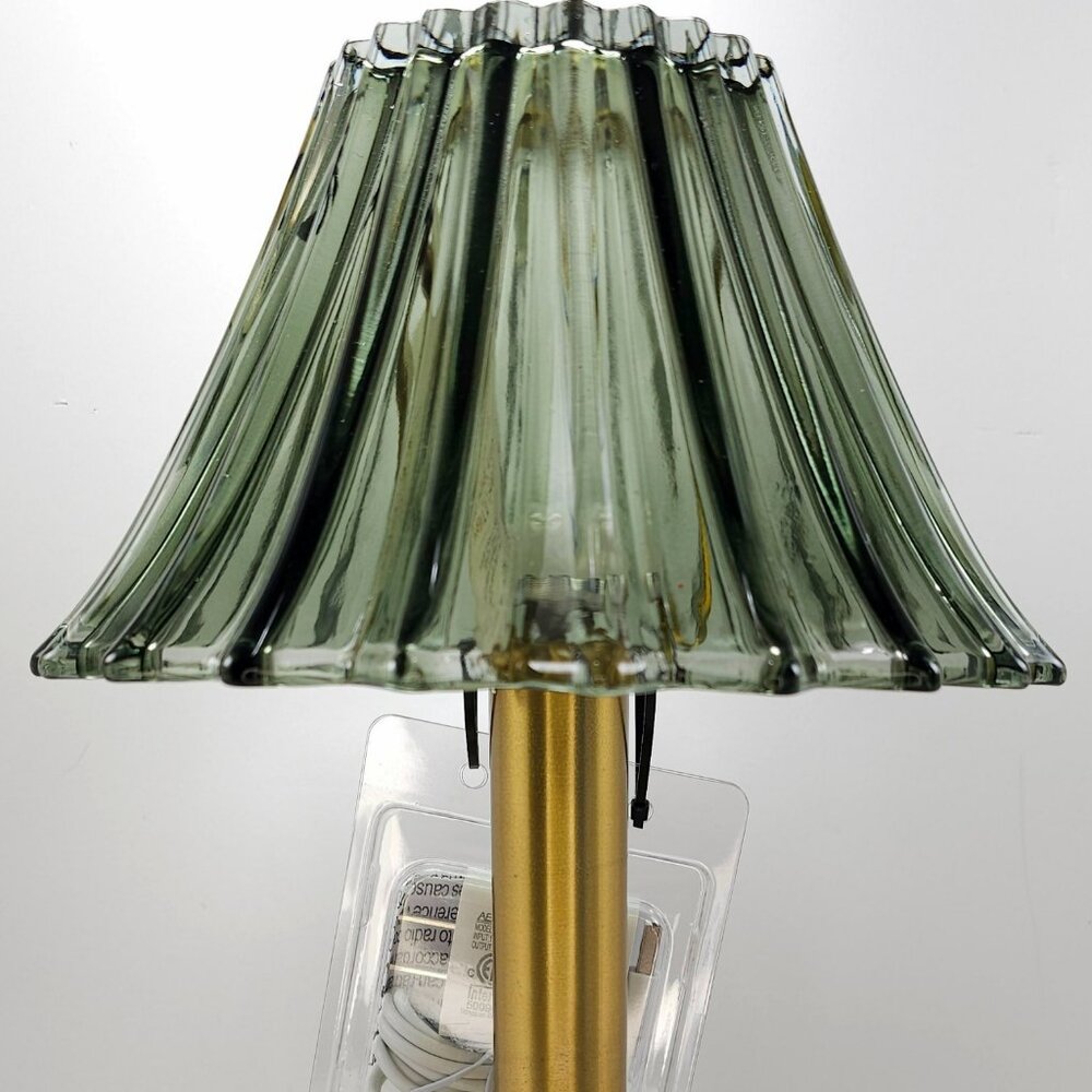 Glass Shade Table Lamp Green Hearth & Hand with Magnolia